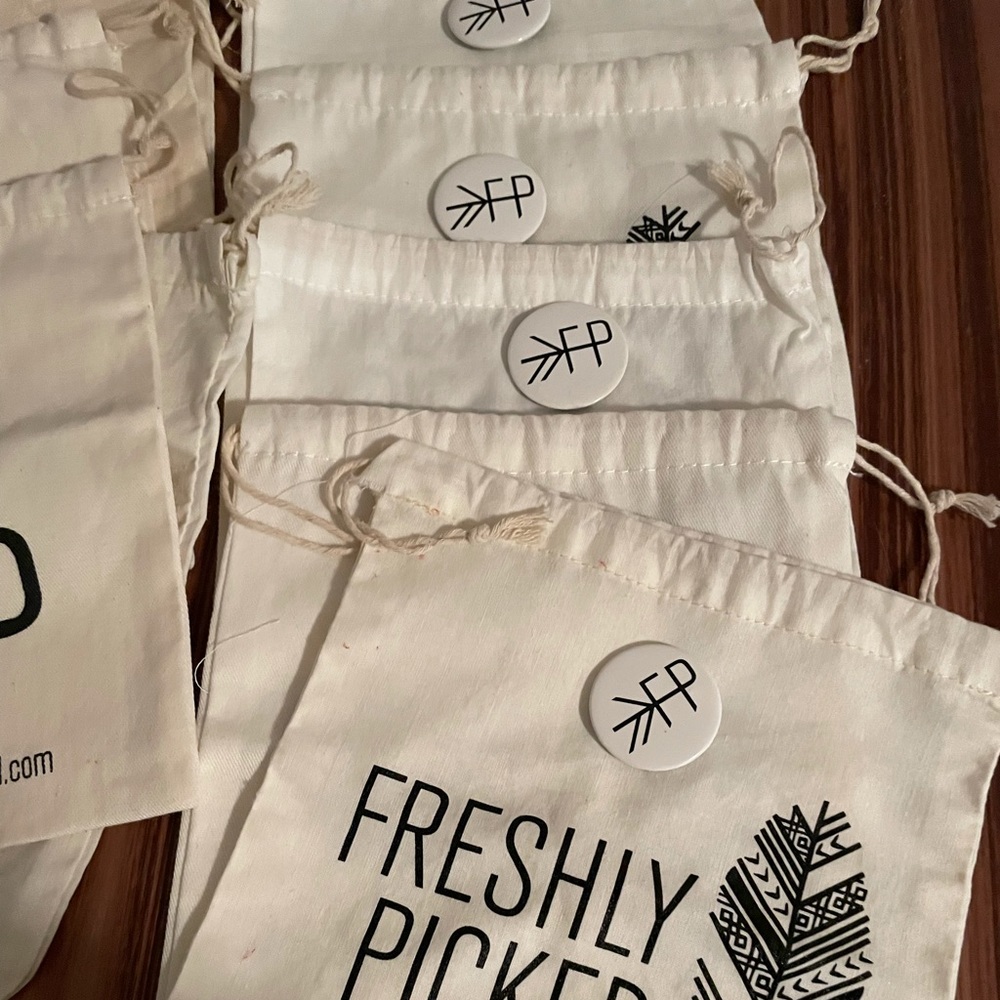 Freshly picked bags